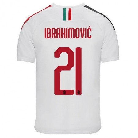 Jalkapallo Pelipaidat/Peliasut AC Milan Zlatan Ibrahimović 21 Vieraspaita 2019-2020